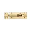 Heritage Brass Door Bolt Straight 4" x 1.5" Satin Brass finish