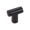 Heritage Brass Cabinet Knob T Shaped 35mm Matt Black finish