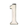 Heritage Brass Numeral 1 Self Adhesive 51mm (2") Polished Nickel finish