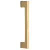 Heritage Brass Door Pull Handle Urban Design 305mm Satin Brass Finish