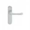 Ibra Lever On Latch Backplate - Satin Chrome