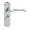 Serozzetta Tres Lever On Wc Backplate - Polished Chrome