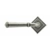 Pewter Regency Lever on Rose Set (Square Rose) - Unsprung