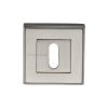 Heritage Brass Key Escutcheon Square Satin Nickel finish