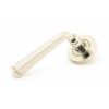 Polished Nickel Avon Round Lever on Rose Set (Plain) - Unsprung