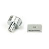 Polished Chrome Judd Cabinet Knob - 25mm (Square)