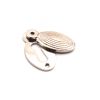 Oval Beehive Escutcheon Polished Nickel