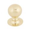 Polished Brass Ball Cabinet Knob 31mm