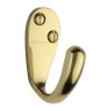 Heritage Brass Single Robe Hook Polished Brass finish