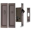 Flush Pull Privacy Set 197mm Matt Bronze finish