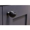 Black Twist Cabinet Knob