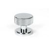 Polished Chrome Brompton Mortice/Rim Knob Set (Art Deco)