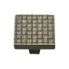 Heritage Brass Cabinet Knob Square Weave Design 32mm Aged Brass finish