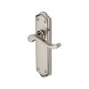 Heritage Brass Door Handle Lever Latch Buckingham Design Mercury finish