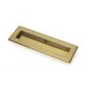 Aged Brass 175mm Art Deco Rectangular Pull