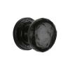 The Tudor Cabinet Knob Rustic Round Design 32mm Black Iron