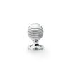 Alexander & Wilks - Caesar Cupboard Knob on Round Rose - Polished Chrome - 25mm