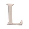 Heritage Brass Alphabet L Pin Fix 51mm (2") Satin Nickel Finish