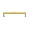 Heritage Brass Cabinet Pull Wide Metro Design 128mm CTC Polished Brass Finish