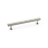 Alexander & Wilks - Square T-Bar Cabinet Pull Handle - Satin Nickel - 160mm