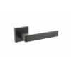 CleanTouch Anti-Bac Forme Asti Lever Door Handle on Minimal Square Rose - Matt Black