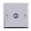 Eurolite Enhance Decorative TV Socket Polished Chrome