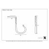 Pewter Cup Hook - Medium