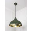 Hammered Brass Harborne Pendant in Heath