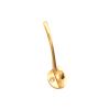 Victorian Coat Hook 115mm Polished Brass