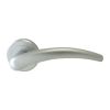 Serozzetta Luna Lever On Round Rose - Satin Chrome