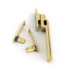 Aged Brass Night-Vent Locking Art Deco Fastener