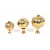 Polished Brass Spiral Cabinet Knob - Medium