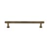 Heritage Brass Cabinet Pull Knurled Design with 16mm Rose 160mm CTC Antique Brass finish