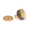 Polished Bronze Brompton Cabinet Knob - 32mm (Plain)