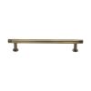 Heritage Brass Cabinet Pull Contour Design with 16mm Rose 160mm CTC Antique Brass finish