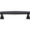 Heritage Brass Cabinet Pull Deco Design 128mm CTC Matt Black Finish