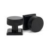 Black Brompton Mortice/Rim Knob Set (Square)