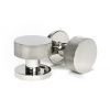 Polished Marine SS (316) Brompton Mortice/Rim Knob Set (Plain)