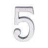 Heritage Brass Numeral 5 Concealed Fix 76mm (3") Satin Chrome finish