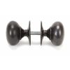 Aged Bronze 57mm Mushroom Mortice/Rim Knob Set