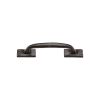 Black Iron Rustic Cabinet Pull Cranked Design 159mm