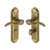 Heritage Brass Door Handle for Bathroom Verona Small Design Antique Brass finish