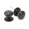 Aged Bronze Mushroom Mortice/Rim Knob Set