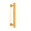 Knurled Bar Handles Small Satin Brass