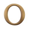 Heritage Brass Alphabet O Pin Fix 51mm (2") Antique Brass Finish