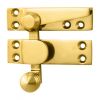 Architectural Quality Quadrant Sash Fastener - Polished Brass