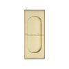 Flush Pull Handle 105mm Satin Brass Finish