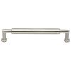 Heritage Brass Cabinet Pull Bauhaus Round Design 254mm CTC Satin Nickel Finish