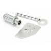 Satin Chrome Key-Flush Sash Stop