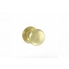 Old English Harrogate Solid Brass Mushroom Mortice Knob on Concealed Fix Rose - Polished Brass